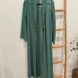 House of Harlow x Revolve Green Sheer Long Cardigan